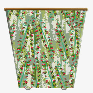 Robin Raymond Christmas Holly Green Cachepot Candle: Red Currant