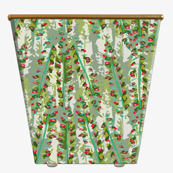 Robin Raymond Christmas Holly Green Cachepot Candle: Red Currant