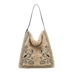 Annie Cream Faux Fur Tote Bag Pre-Order 9/30
