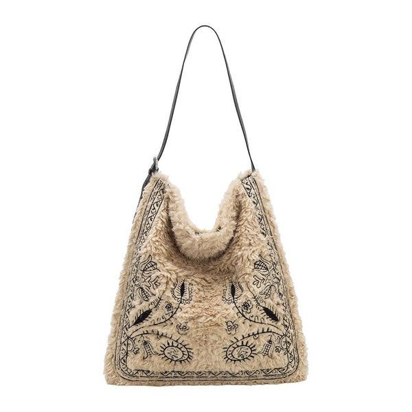 Annie Cream Faux Fur Tote Bag Pre-Order 9/30