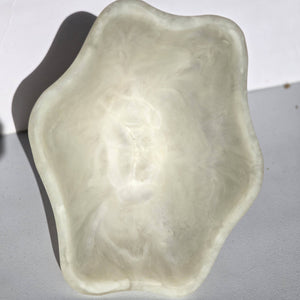 Organic Shape Resin Bowl - Entryway Catchall - Medium Size: Tiger