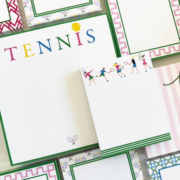 In Stock 8.5x8.5 Tennis Slab Notepad