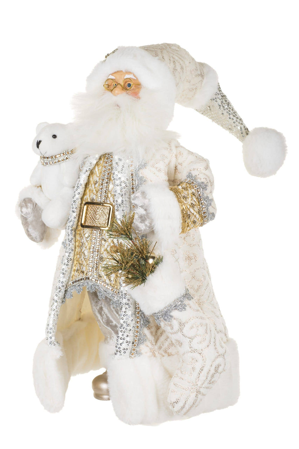 Golden Christmas Hugs Santa | 18″