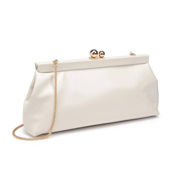Joplin - Kisslock Clutch: Grey Multi