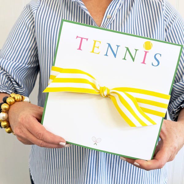 In Stock 8.5x8.5 Tennis Slab Notepad