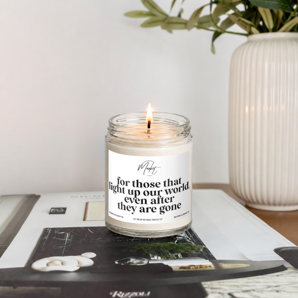 For Those That Light the Way | Memorial Soy Candle