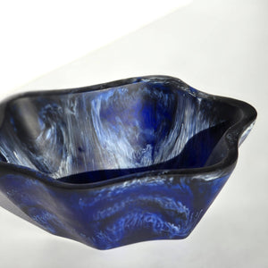 Organic Shape Resin Bowl - Entryway Catchall - Medium Size: Tiger