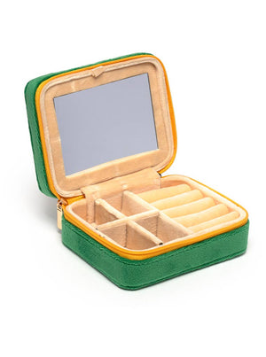 "Press for Champagne" Velvet Jewelry Zip Case / Organizer