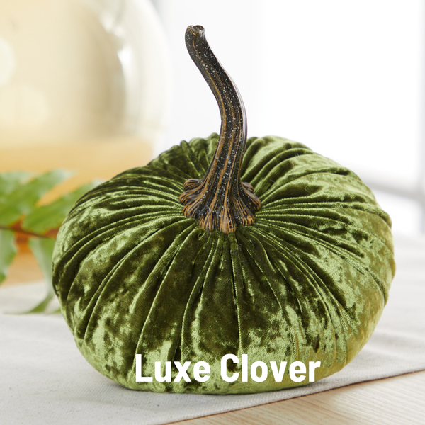 Velvet Pumpkins | Fall Mantel Décor & Thoughtful Gift - Large