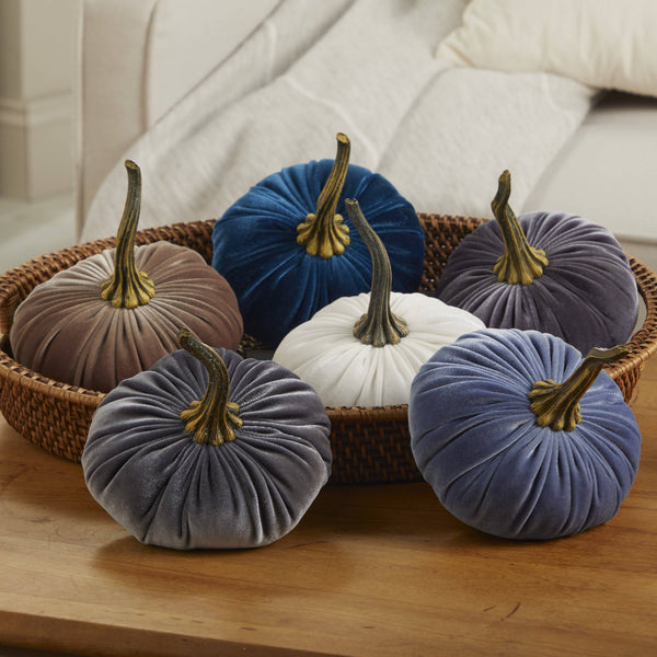 Velvet Pumpkins | Fall Mantel Décor & Thoughtful Gift - Large