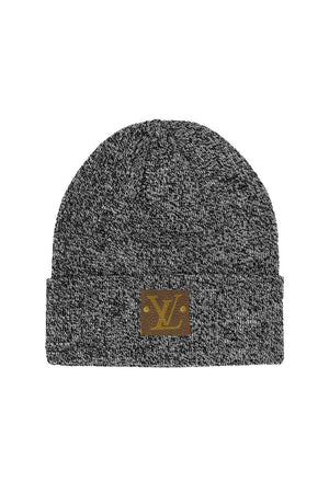 Louis Vuitton Upcycled Beanie – Authentic Patch Burgundy