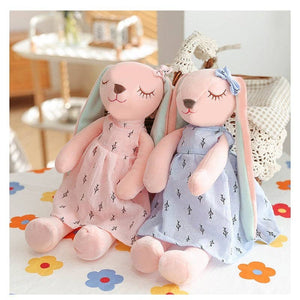 Bunny Doll Soft Throw Pillow oPlush Toys: BLUE / M