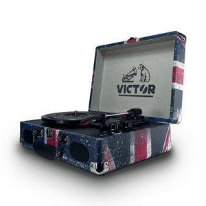 Victor Metro Plus Portable Dual Bluetooth Suitcase Turntable: RWB Union Jack