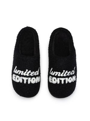 "Limited Edition" - Black: Indoor / Outdoor Slippers