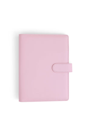 A5 Binder: 6 Hole with Elastic Pen Holder & Magnetic Closure: Yellow