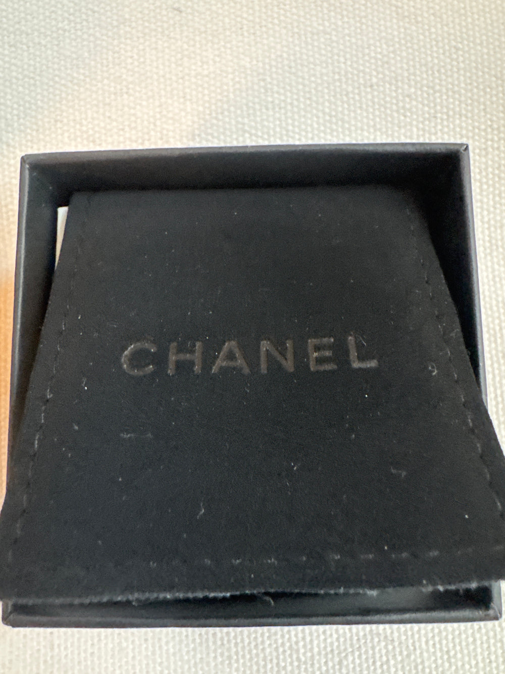 Chanel CC Rhinestone Clover Motif Coco Stud Earrings