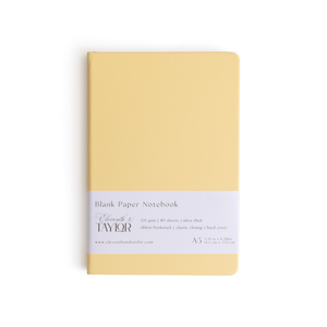 160 Page A5 Blank Journals: 120 GSM Thick Blank Card Stock: Muted melon