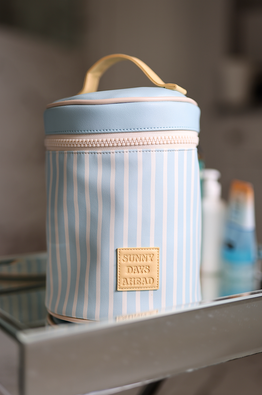 Barrel Organizer - The Nantucket Stripes Sunny Days Ahead