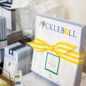 In Stock 8.5x8.5 Preppy Pickleball Slab Notepad