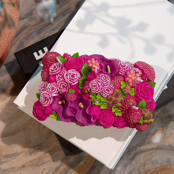 Flower Arrangement Candle