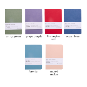 160 Page A5 Blank Journals: 120 GSM Thick Blank Card Stock: Mint Green