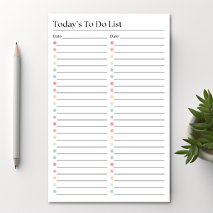 Daily To-Do List and Schedule: 50 Page Tear-Off Notepad