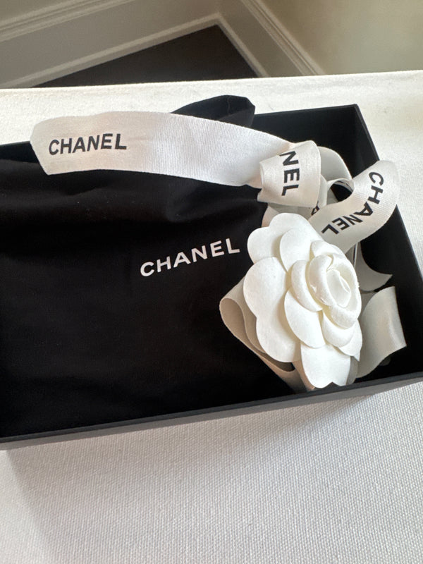 Chanel Matelasse Crystal & Strass Wallet on Chain Black