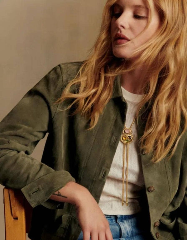 Até | 14K Gold PVD Bolo Lariat Necklace