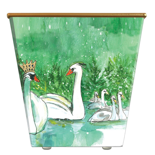 Mini Robin Raymond Seven Swans Swimming Cachepot Candle: Cool Citrus Basil