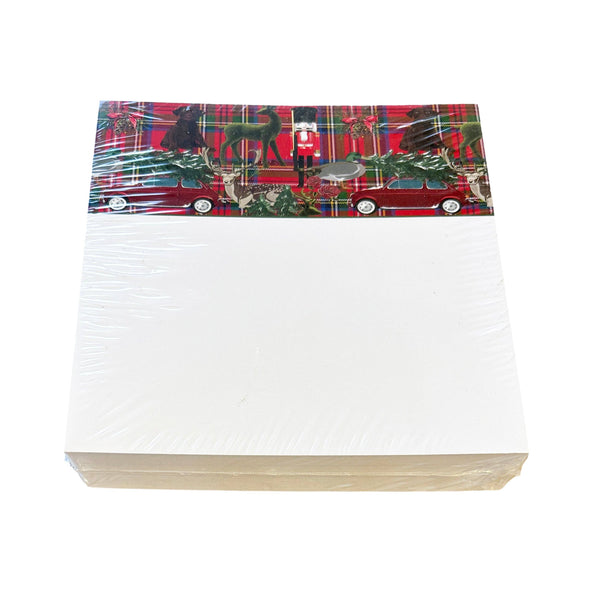 Ultimate Christmas Plaid Note Cards 100