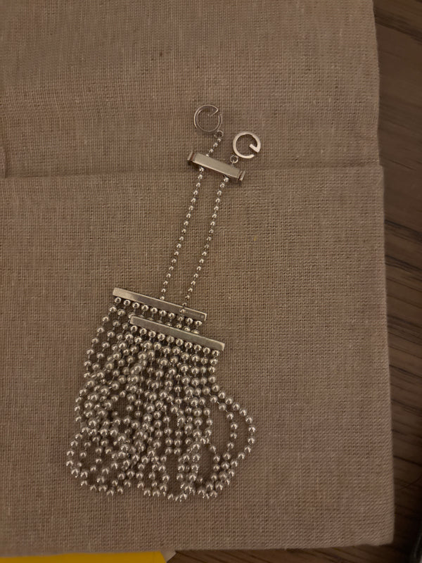 GUCCI Bracelet Bangle GG 10 Ball Chain Silver