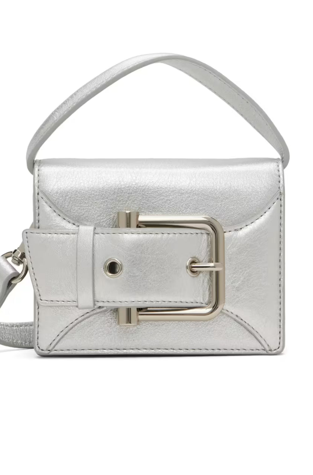 OSOI Silver Belted Micro Bag NWT