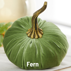 Velvet Pumpkins | Fall Mantel Décor & Thoughtful Gift - Large