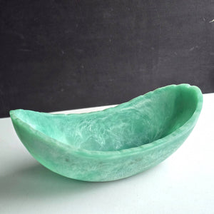 Medium Resin Trough - Entryway Catchall - Decorative Bowl: Ivory