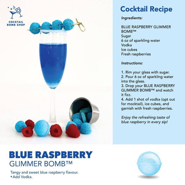 4 Pack Cocktail Bombs- blue raspberry pineapple, spicy margarita and guava lime