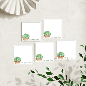 Succulent Plant Lovers: 50 Sheet Post-It Note Notepad