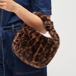 Monica - Faux Fur Crossbody: Black
