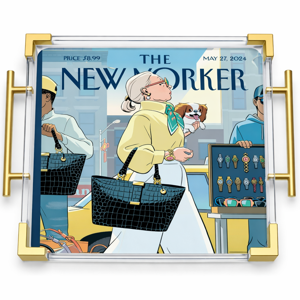 The Tray Girl Acrylic Trays - They New Yorker Series