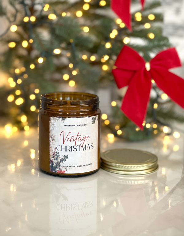Vintage Christmas - Christmas / Holiday Soy Candle 8oz