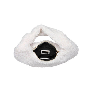 Charlene Sherpa Shearling Shoulder Bag: Ivory