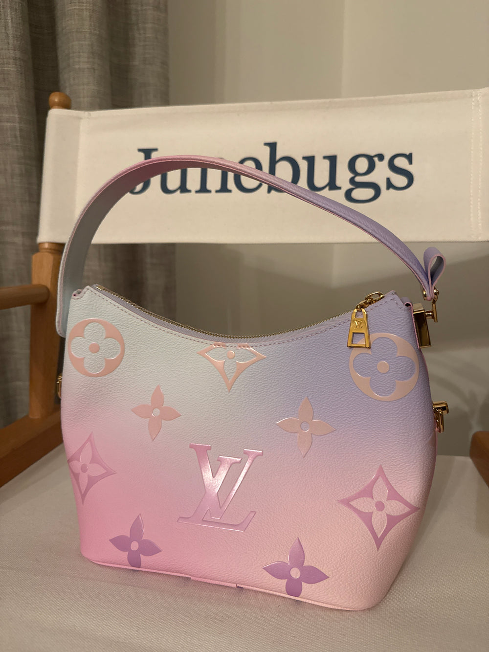 LOUIS VUITTON Monogram Giant Spring In The City Marshmallow Hobo PM Sunrise Past