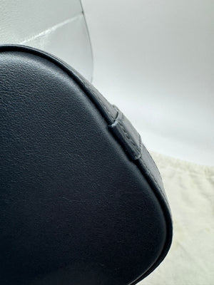 Dior Navy Oblique Canvas & Leather Mini Bucket bag