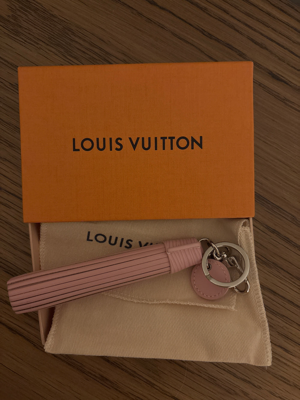 Louis Vuitton Pink Tassel Bag Charm/key ring