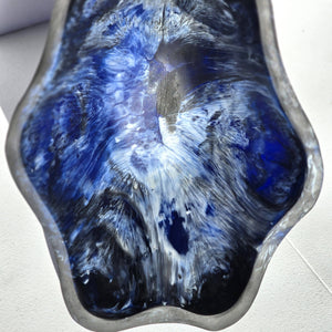 Organic Shape Resin Bowl - Entryway Catchall - Medium Size: Tiger