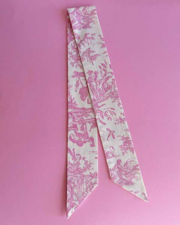 French Toile de Jouy TWILLY - Pink or Blue