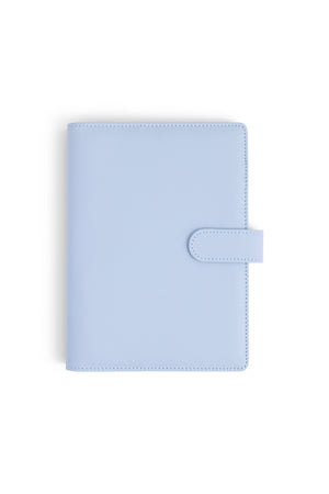 A5 Binder: 6 Hole with Elastic Pen Holder & Magnetic Closure: Yellow