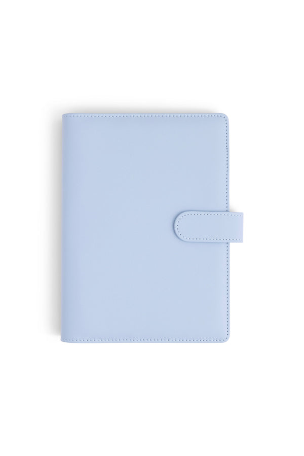A5 Binder: 6 Hole with Elastic Pen Holder & Magnetic Closure: Yellow