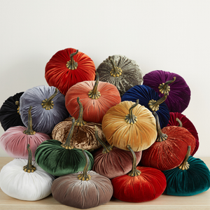 Velvet Pumpkin | Fall Accent & Thoughtful Gift - XL