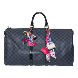 Heart Bag Charms Fuchsia