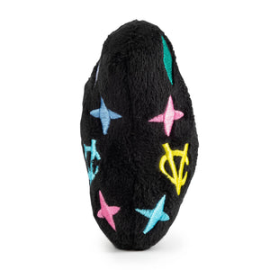 Black Monogram Chewy Vuiton Bone Squeaker Dog Toy: XL